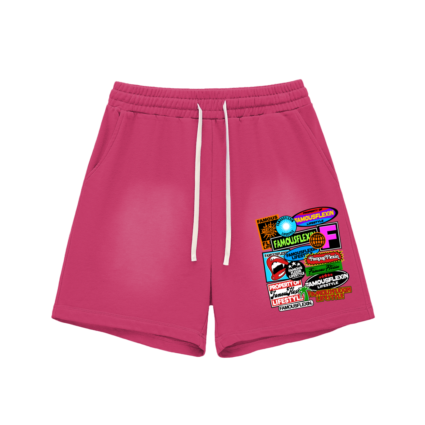 Sun Fade Raw Edge Shorts