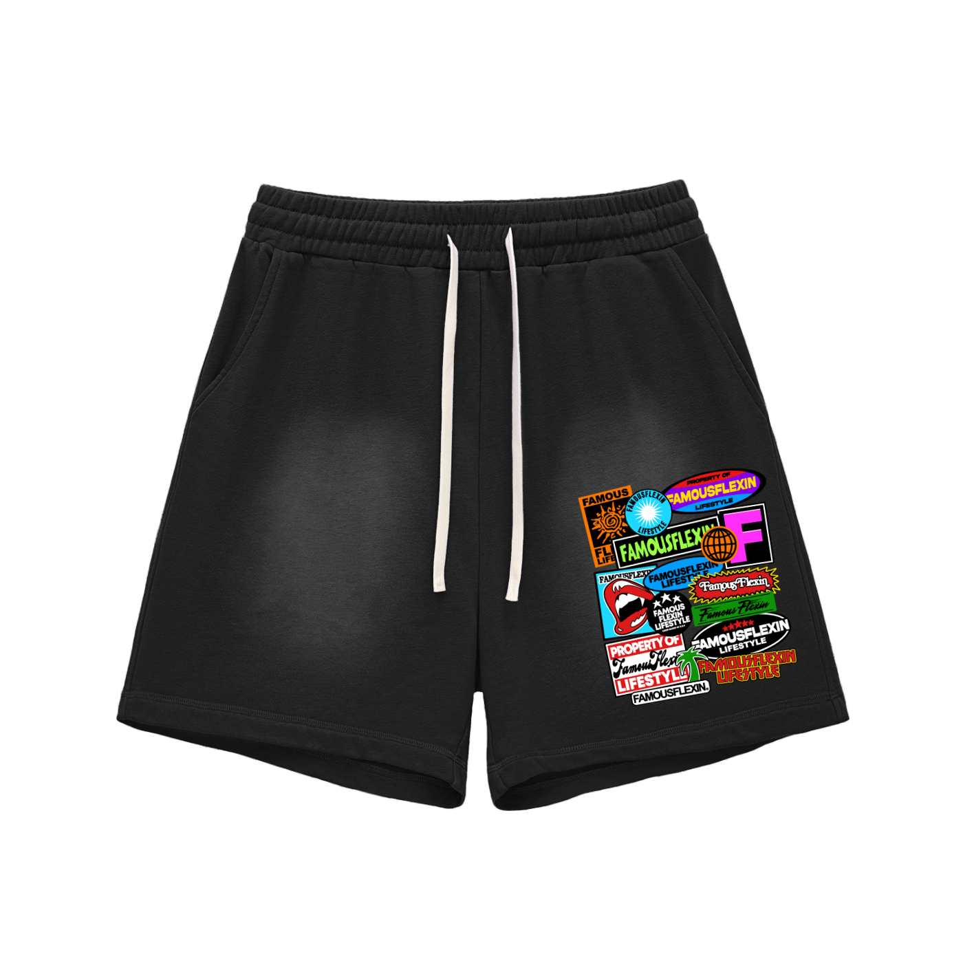 Sun Fade Raw Edge Shorts