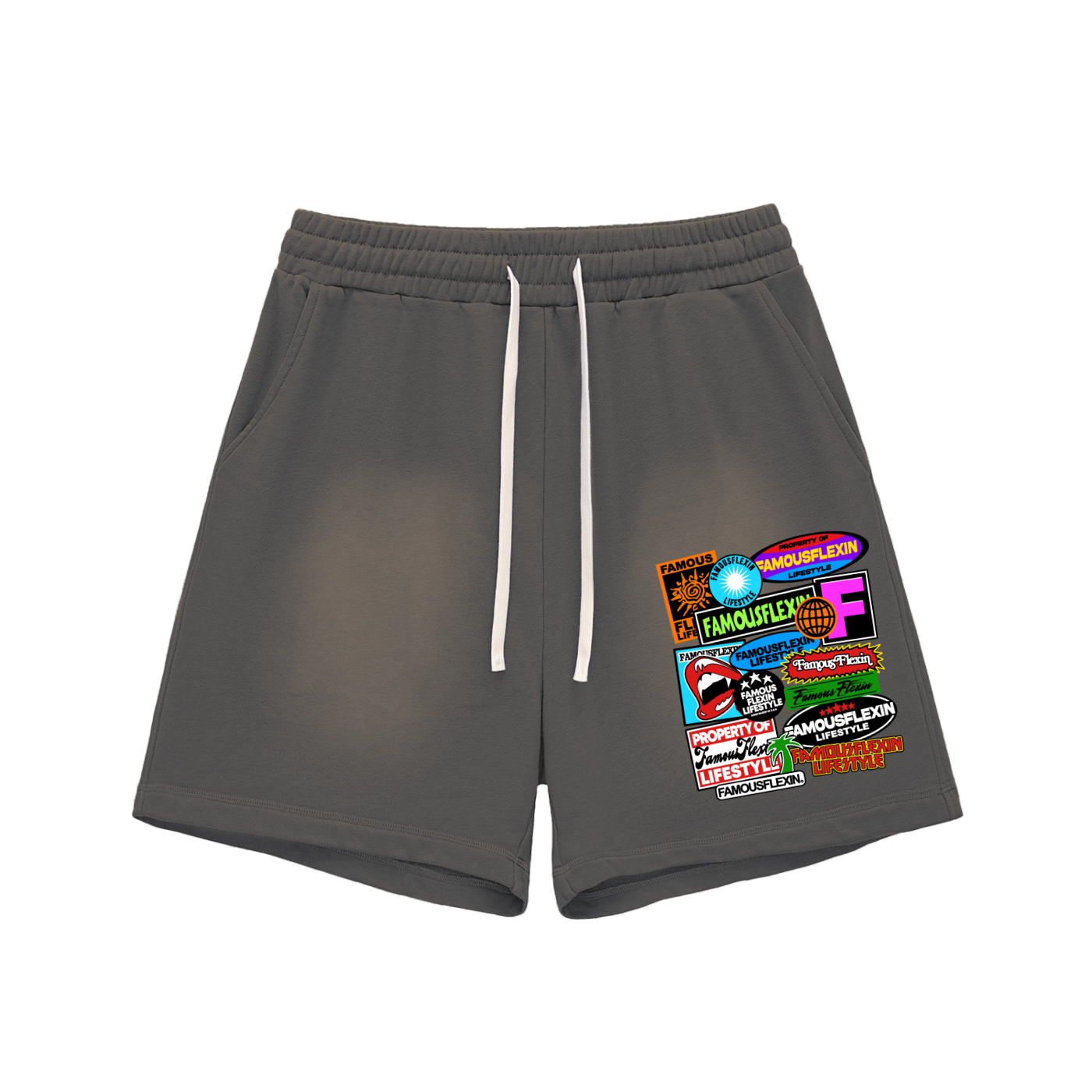 Sun Fade Raw Edge Shorts