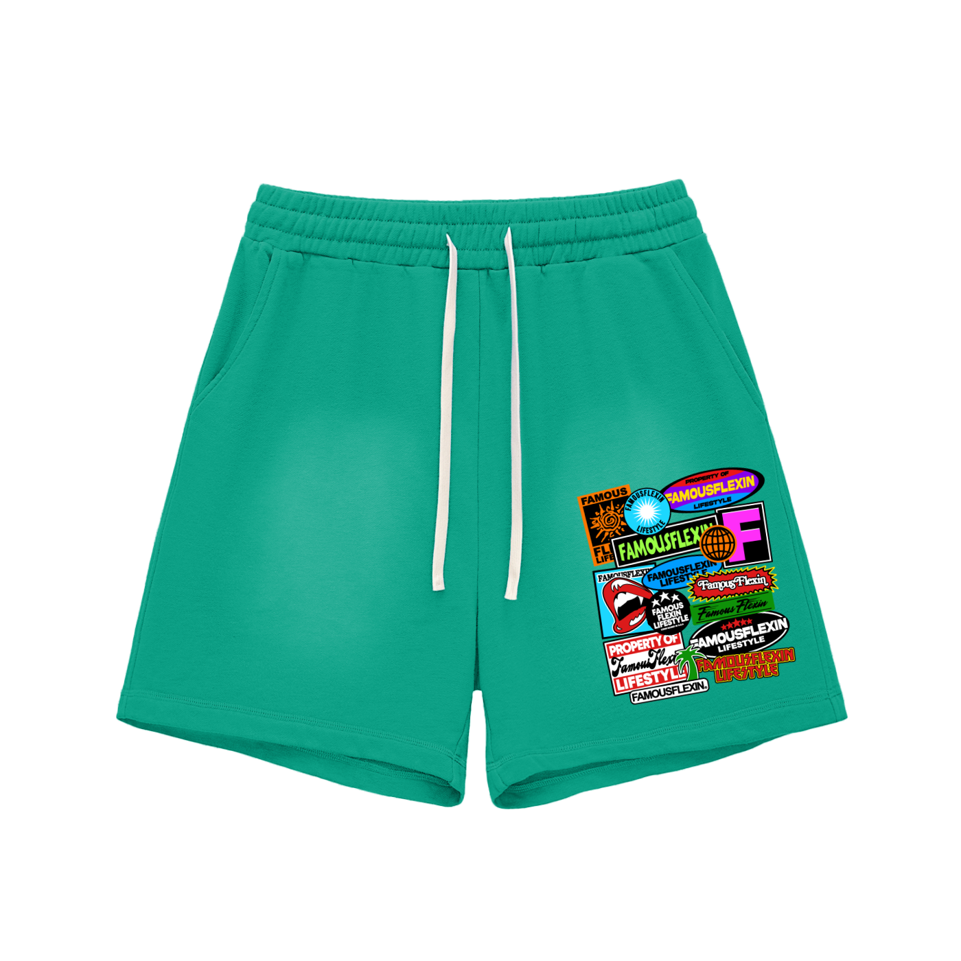 Sun Fade Raw Edge Shorts