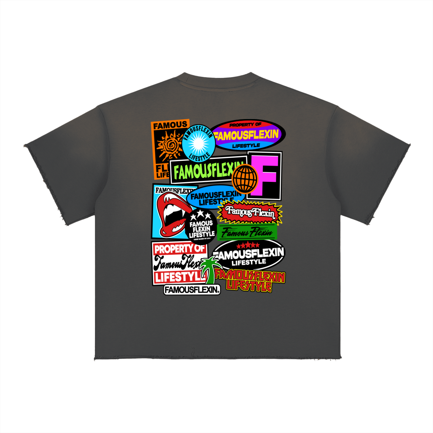 Sun Fade Raw Edge T-Shirt